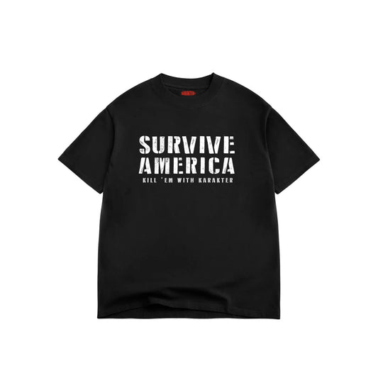 SURVIVE AMERICA T-SHIRT (BLACK)